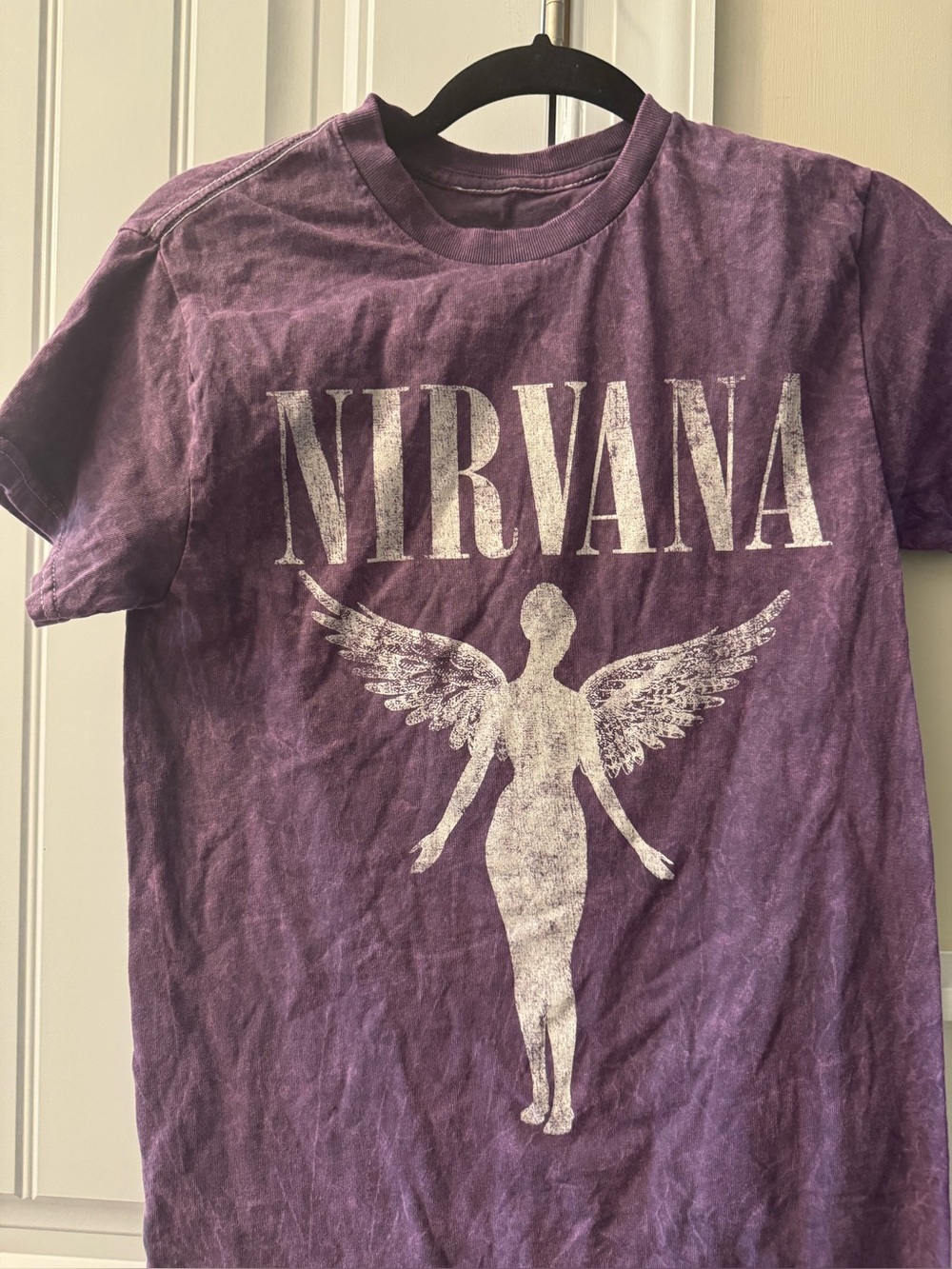 Nirvana womens Purple Graphic Tee
